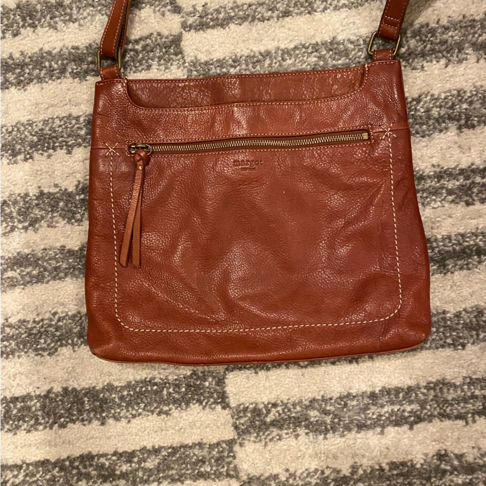 Margot cognac crossbody bag purse pocketbook